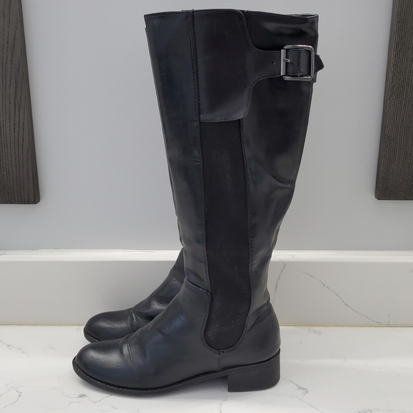 Sam & Libby Black Riding Style Boot - Picture 3 of 9